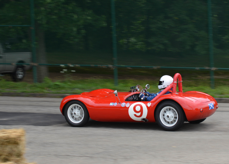 Alan Patterson Sr in a 1956 Elva Mk I